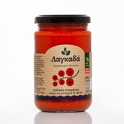 Λαγκαδά Σάλτσα Ντομάτας με Κόκκινη Πιπεριά & Φέτα 280γρ — Παντοπώλειο