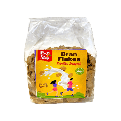 Bran Flakes Νιφάδες Σιταριού 250γρ - First Step — Παντοπώλειο